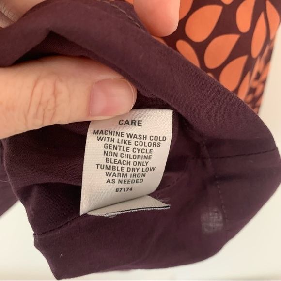 Madewell Eliot silk sleeveless dress in coral and purple size small - Picture 5 of 5